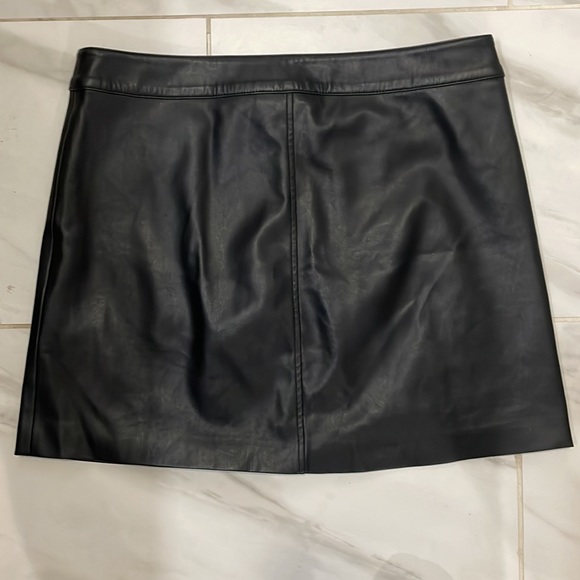 All Saints Faux Leather Skirt - Picture 3 of 4
